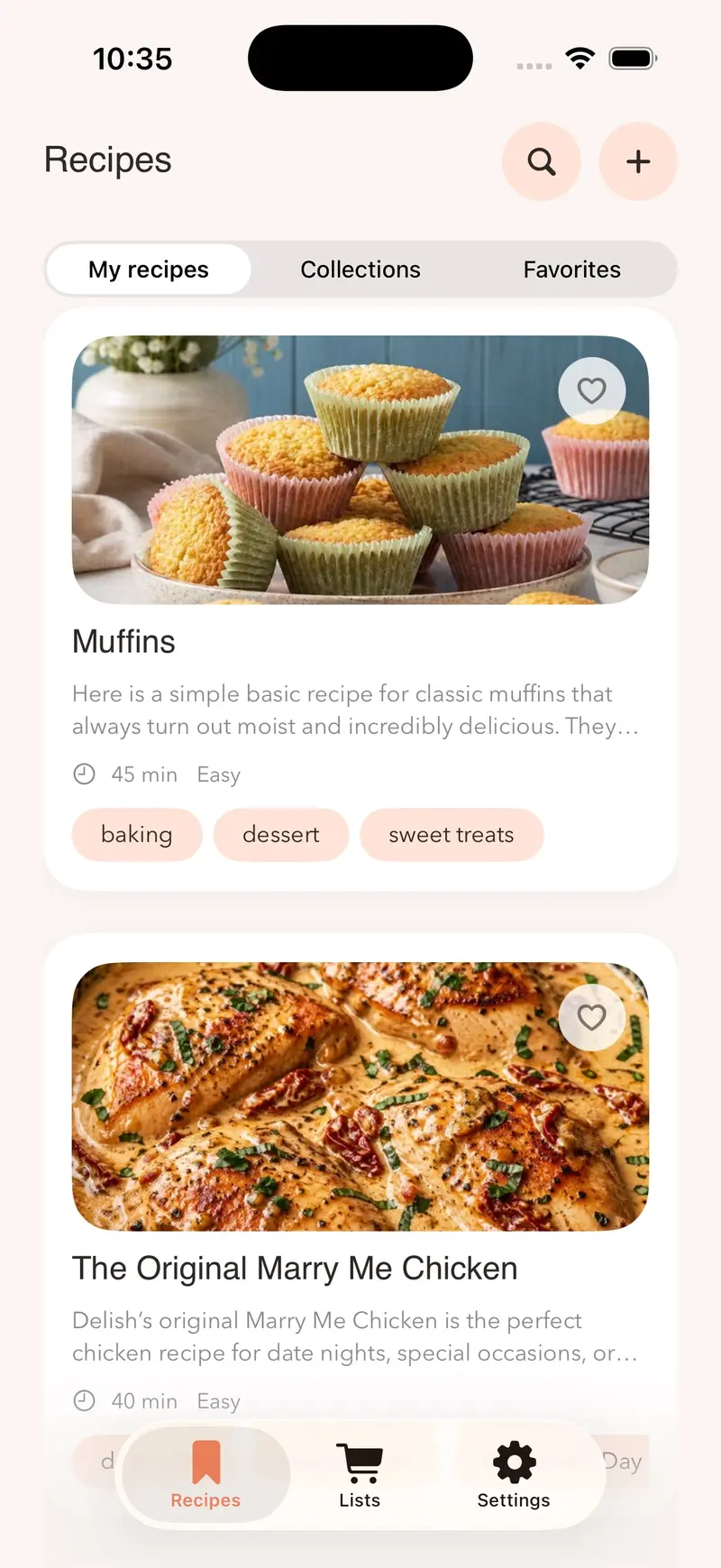 Digital receptbok med Receptly